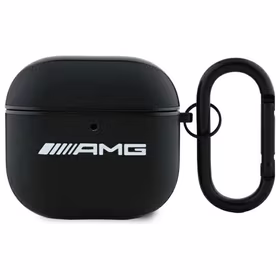 AMG odinis baltas logotipas dėklas AirPods 4 - juodas / baltas
