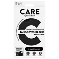 CARE by PanzerGlass Funkcija Tango 2in1 Piniginės tipo dėklas MagSafe iPhone 13 / 14 - juodas