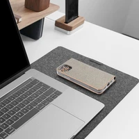 LUNA Book Gold dėklas telefonui Xiaomi Redmi Note 10 Pro sidabrinis