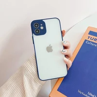 Milky Case silikoninis lankstus permatomas dėklas telefonui Samsung Galaxy A72 4G tamsiai mėlynas