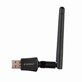GEMBIRD tinklo plokštė USB A su nuimama antena WiFi WNP-UA300P-02 juoda