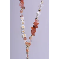 HAPPY telefono dirželis, pakabukas / virvelės ilgis 44 cm (22 cm kilpoje) / ant rankos – oranžinis