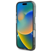 Karl Lagerfeld IML Monogram Karl & Choupette Head Magnetinis dėklas telefonui iPhone 16 - juodas