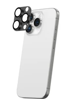 AmazingThing aviacijos klasės lydinio grūdintas stiklas objektyvui iPhone 16 Pro / 16 Pro Max - juodas