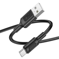 Borofone Kabel BX111 Feliz (m) - USB iki Type C - 3A 1 metras juodas