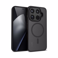 Crong Hybrid Matte Magnetic - Xiaomi 15T Pro MagSafe dėklas (juodas)