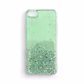 Wozinsky Star Glitter Blizgus dėklas telefonui iPhone 12 mini žalias