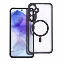 FULL MATTE MAG COVER dėklas telefonui, suderinamas su MagSafe, skirtas SAMSUNG A55 juodas