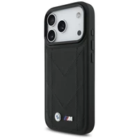 BMW M Quilted Logo MagSafe dėklas telefonui iPhone 17 Pro - juodas