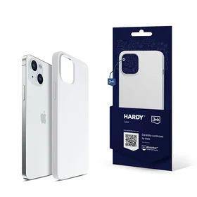 3mk Hardy Silicone MagDėklas iPhone 15 Plus - baltas