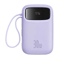 Išorinė baterija Baseus QPow 2 10000mAh 30W 2xUSB-C (violetinė)