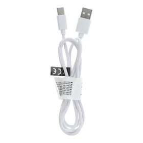 Kabelis USB A į Type C 2.0 C366 (jungtis ilga: 8 mm) 1 m baltas