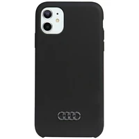 Audi Silikono dėklas telefonui iPhone 12 / 12 Pro 6.1 – juodas