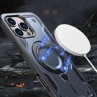 Hybrid Armor Trendy dėklas telefonui su MagSafe iPhone 16 Pro - mėlynas