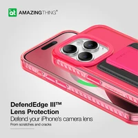 Amazing Thing Titan Pro Neon Mag piniginės dėklas 10FT IP156.7PTWPN Iphone 15 Pro Max rožinė su stovu