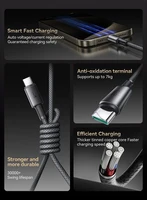 USB kabelis Joyroom SA-50 USB-A to USB-C 3A 1.2m tamsiai pilkas