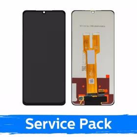 LCD ekranas suderinamas su Samsung A066 A06 5G / M066 M06 5G juodas (Service Pack / Aftermarket)(NF version)