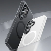 Benks magnetinis Lucid Armor dėklas (0045) Samsung Galaxy S25 Plus Ultra telefonui, baltas