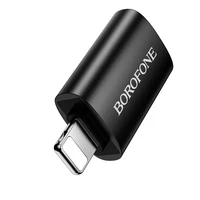 Borofone adapteris BV26 - USB į Lightning - juodas