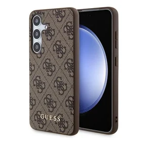 Guess 4G Metal Gold Logo dėklas telefonui Samsung Galaxy A55 - rudas