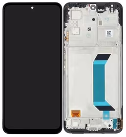 Ekranas Xiaomi Redmi Note 12 5G su lietimui jautriu stikliuku ir rėmeliu Onyx Grey originalus (used Grade A)