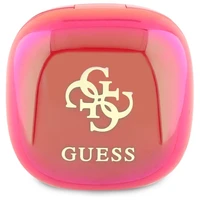 Guess Bluetooth ausinės GUTWSJ144ESF TWS + įkrovimo stotelė fuksijos/fuksijos perlamutrinės 4G spausdintas logotipas