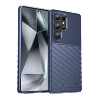 Thunder dėklas telefonui Samsung Galaxy S25 Ultra silikoninis šarvuotas dėklas - mėlynas