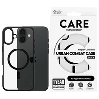 CARE by PanzerGlass Flagship Urban dėklas telefonui Magnetinis iPhone 16 Plus - Skaidrus