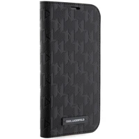 Karl Lagerfeld KLBKP14XSAKLHPK iPhone 14 Pro Max 6.7" Dėklas telefonui (m) - juodas (m) Saffiano Monograma