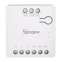 SONOFF MINI-D išmanusis WiFi Matter jungiklis (AC/DC 12-48V, sausas kontaktas)