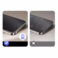 Tel Protect Pilnas Klijavimas 6D Matinis Grūdintas Apsauginis Stiklas Iphone 12 Pro Max Juodas