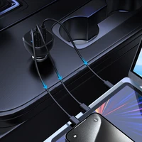 Choetech TC0024 automobilinis įkroviklis 160W 2x USB-C PD 3.1 1x USB-A - juodas