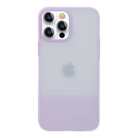 Kingxbar Plain Series dėklas telefonui iPhone 13 Pro silikoninis dėklas violetinis