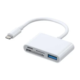 Lightning į USB OTG adapteris Joyroom S-H142 SD kortelių skaitytuvas, microSD (baltas)