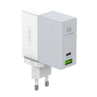 LDNIO A2620C sieninis įkroviklis USB, USB-C 65W + USB-C - USB-C laidas