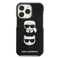 Dėklas telefonui Karl Lagerfeld Karl&Choupette Head Case iPhone 13 Pro / iPhone 13 - juodas
