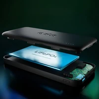 SBS Infinity išorinė baterija 10000mAh 10W LiFePo₄ USB-A USB-C - juoda