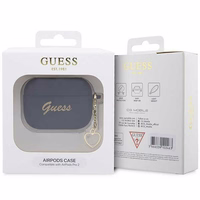 Guess GUAP2LSCHSK ausinių dėklas (m) - juodas Silicone Charm Heart Collection
