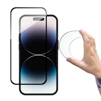 Wozinsky pilno padengimo Flexi Nano Glass grūdintas stiklas iPhone 14 Pro Max lankstus su juodu rėmeliu