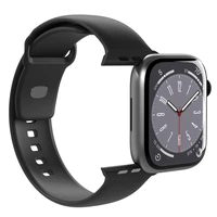 Puro Icon silikoninis dirželis Apple Watch 42/44/45/49 mm - juodas (2 vnt.)