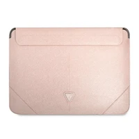 Guess Saffiano Triangle Logo dėklas 14" nešiojamam kompiuteriui - rožinis
