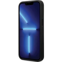 BMW Leather Carbon deklas, skirtas iPhone 13 Pro Max - Juodas