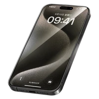 Apsauginis stiklas (m) Benks Arc Shield pilno dengimo iPhone 15 Pro - juodas (m)