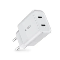 Tech-Protect C20W įkroviklis 2x USB-C PD 20W - baltas