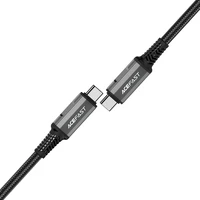 Acefast C1-09 USB-C / USB-C USB4 PD3.1 kabelis 5A 1m - pilkai juodas