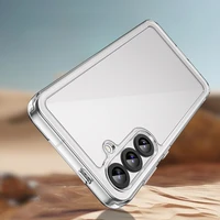 Kosminis dėklas Samsung Galaxy A36 su lanksčiu rėmeliu - permatomas