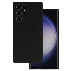 Silikoninis Lite dėklas Samsung Galaxy S22 Ultra juodas