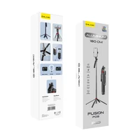 Blavec Selfie lazda Aluminium Fusion P-09 trikojis stovas + nuotolinio valdymo 1,8 metres (SSFP09-TRB18) juoda