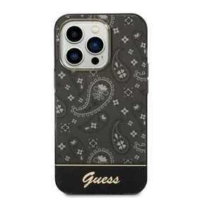 Guess Bandana Paisley Dėklas telefonui iPhone 14 Pro Max 6.7" - juodas