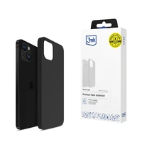 iPhone 14 Plus 3mk Silicone Case serija - juodas